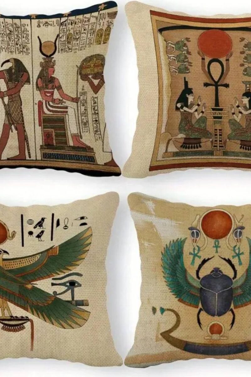 4 pcs Ancient Egyptian Horus The sun god pillowcases